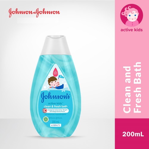 Johnsons Active Kids Clean and Fresh Bath Sabun Mandi Anak - 200ml